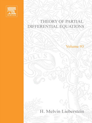 cover image of Theory of Partial Differential Equations